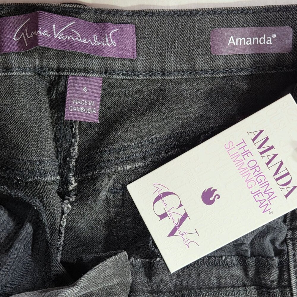 NWT Gloria Vanderbilt Women's Amanda Classic Straight Jeans - Picture 11 of 14